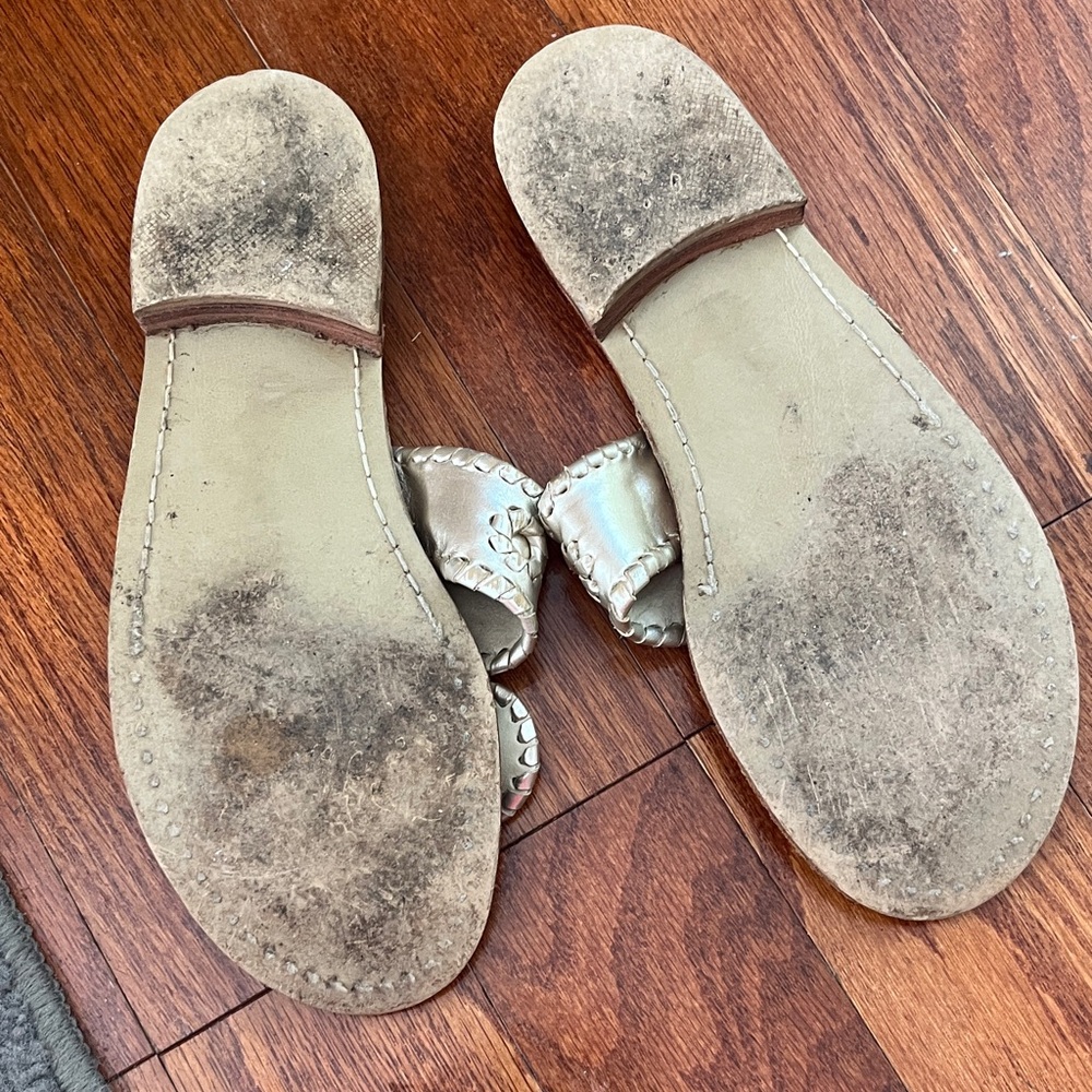 Jack Rogers Women's Tan Leather Sandals - Picture 5 of 10